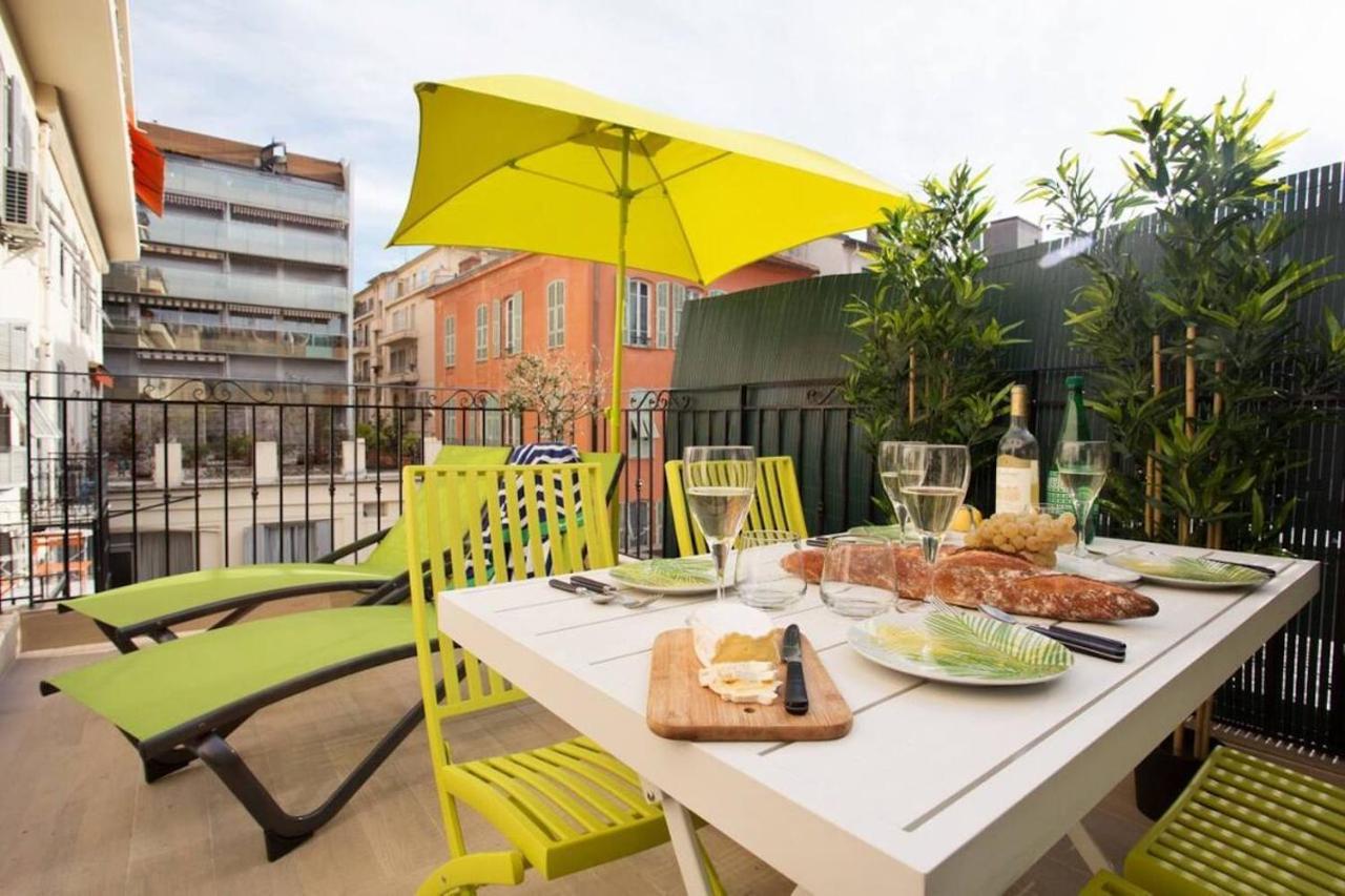 F2 Terrasse, Moderne, Hyper Centre, Clim, Ascenseur- Dubouchage Apartment นีซ ภายนอก รูปภาพ