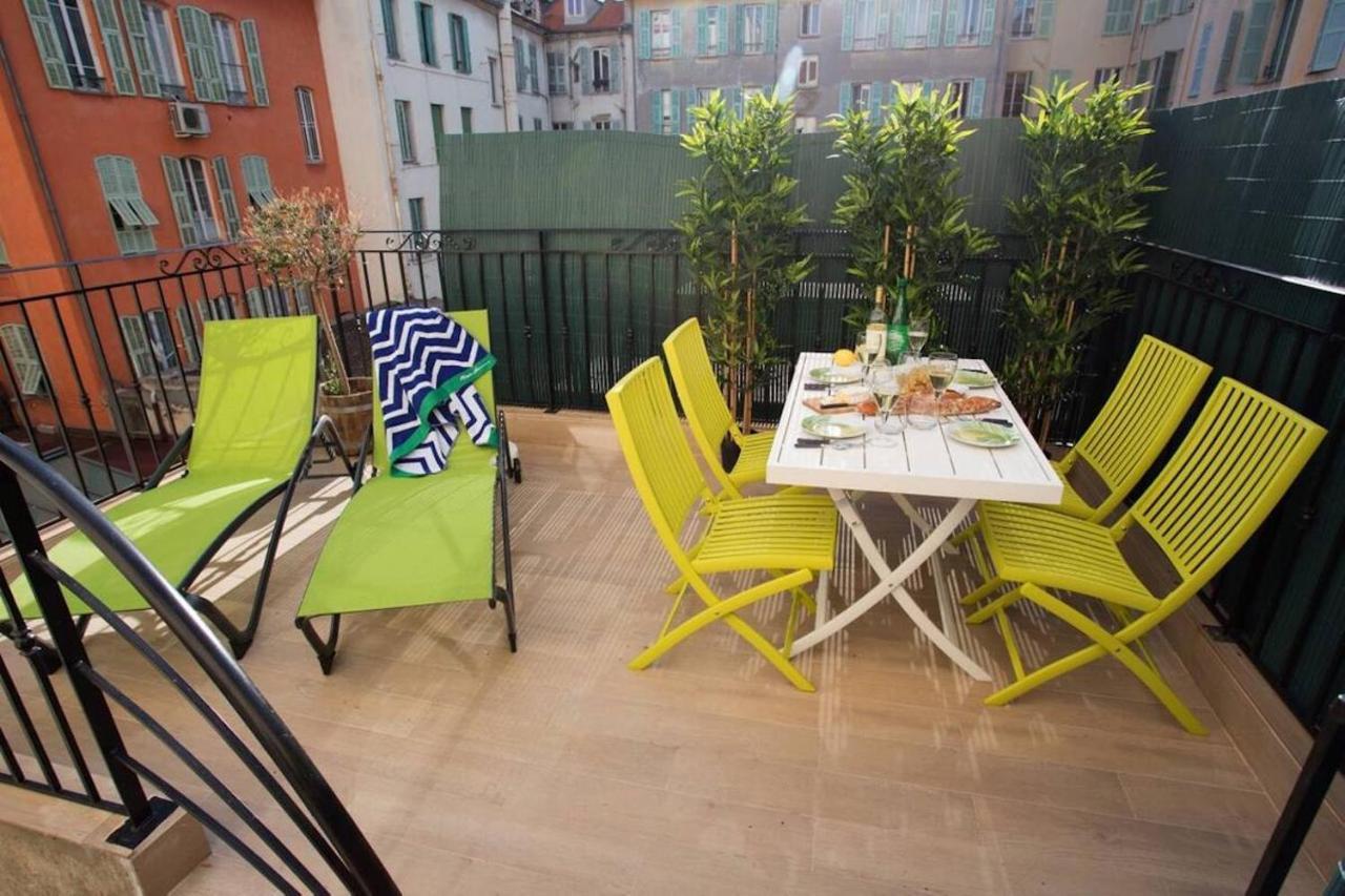 F2 Terrasse, Moderne, Hyper Centre, Clim, Ascenseur- Dubouchage Apartment นีซ ภายนอก รูปภาพ